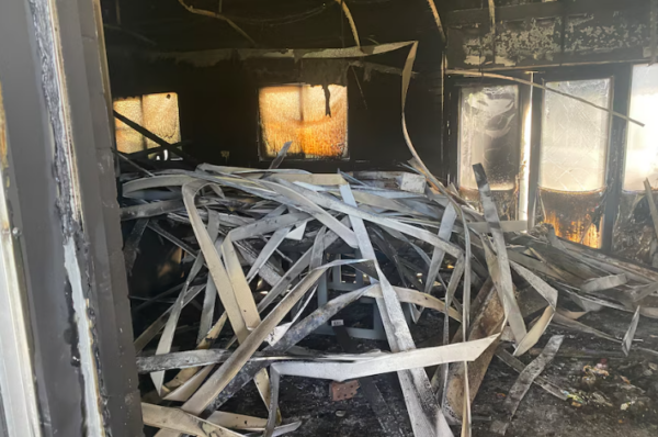 Damage done to the Banksia Hill detention facility following rioting. (Supplied)